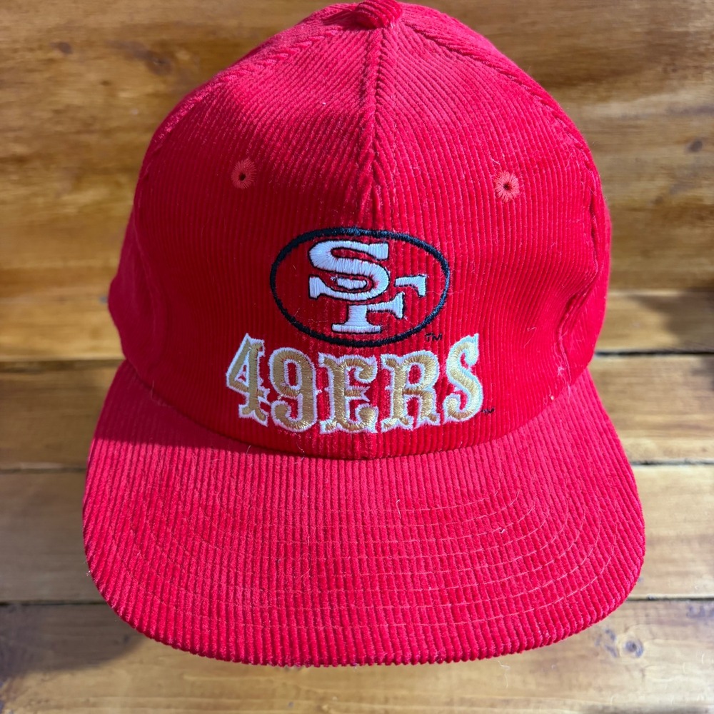Vintage San‎ Francisco 49ers Corduroy Hat Snapback NFL 90s Eastport Trucker Cap